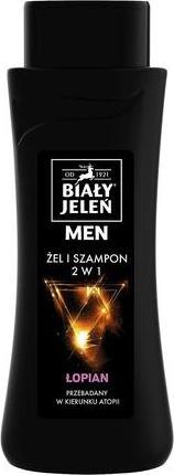 Actual product image Biały Jeleń BiaÅ'y JeleÅ" Hypoallergenic Gel & Shampoo 2In1 For Men Burdock 300Ml (300 ml)
