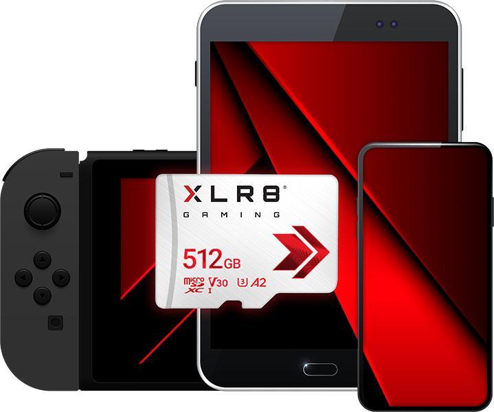 Produktbild PNY Micro SDXC Memory 512 GB P-SDU512V32100XR-GE (512 GB, microSDXC, U3, UHS-I)