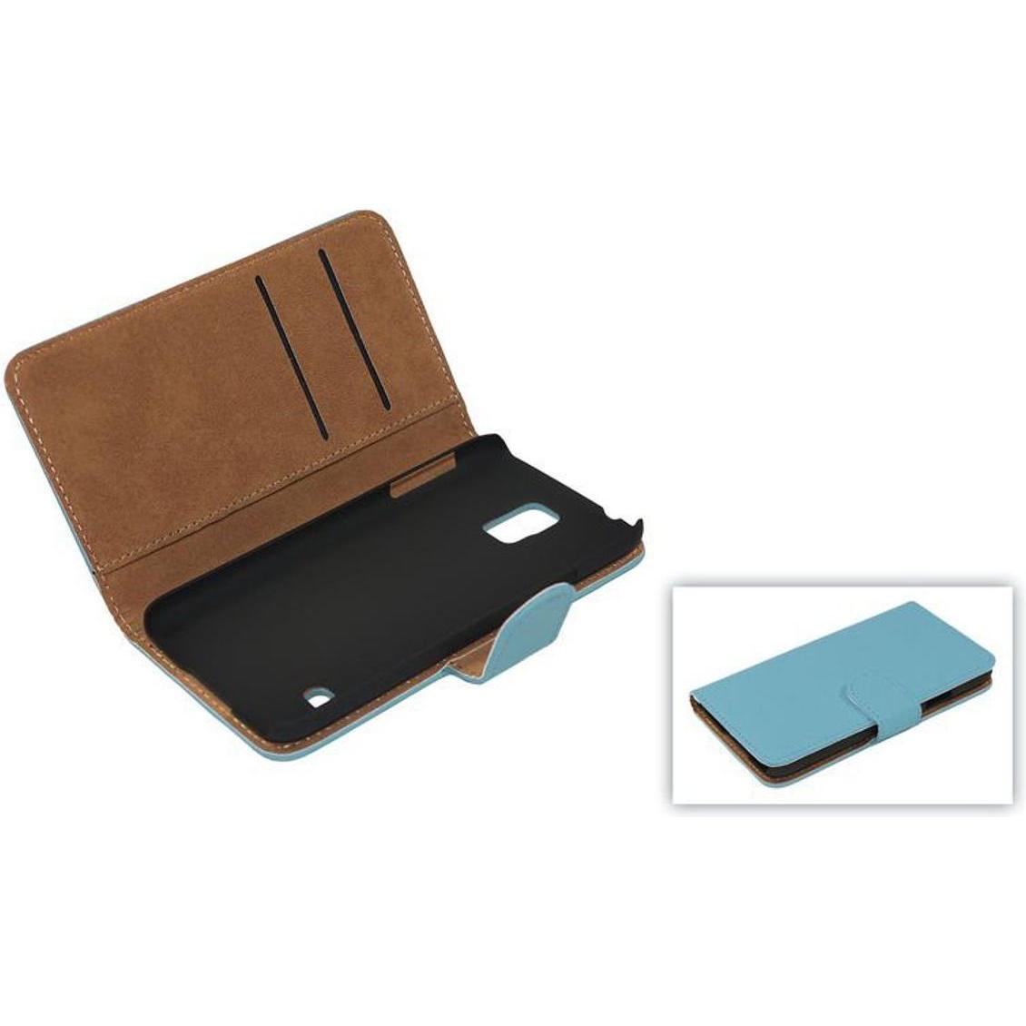 König Design Schutzhülle Handytasche (Flip Quer) für Handy Samsung Galaxy S4 i9500 Hellblau (Samsung Galaxy S4), Smartph...