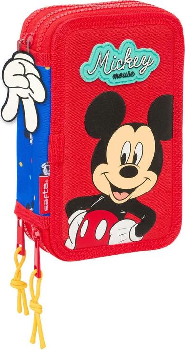 Actual product image Mickey Mouse Club House Dreifaches Federmäppchen Mickey Mouse Clubhouse Good day Blau 12,5 x 19,5 x 5,5 cm 37 Stücke