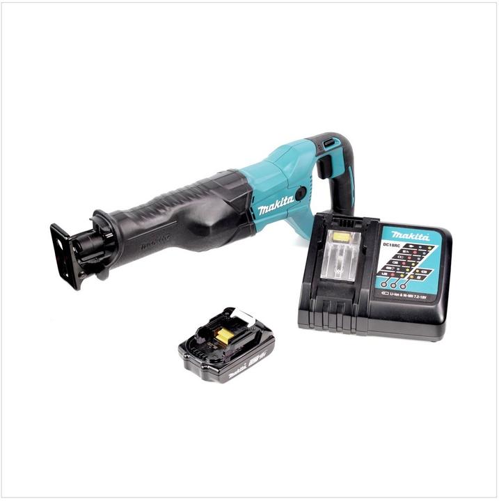 Produktbild Makita DJR 186 18 V Li-ion Akku Recipro Säbelsäge mit 1,5 Ah Akku und DC 18 RC Ladegerät