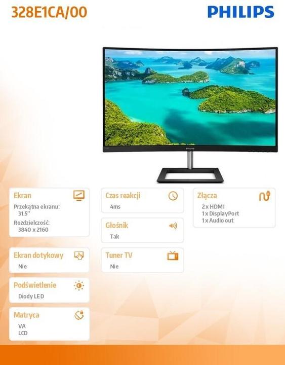 Actual product image Philips 328E1CA/00 (3840 x 2160 Pixels, 32")