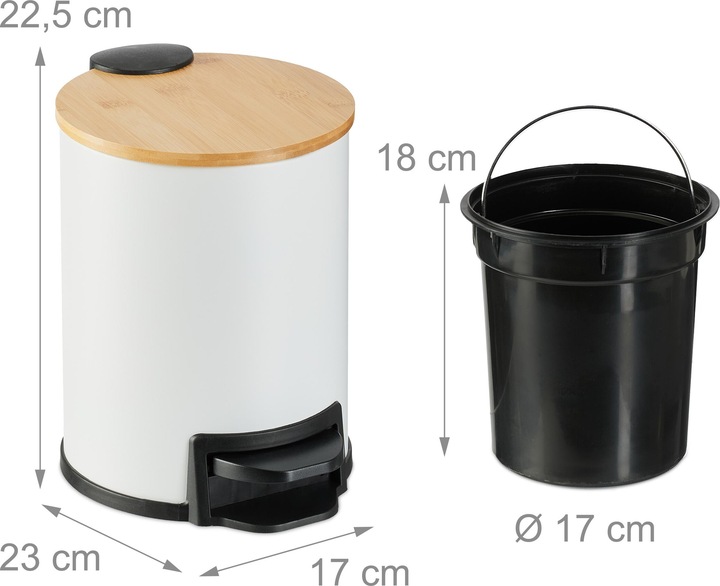 Immagine prodotto Relaxdays Cestino per-bagno (3 l)