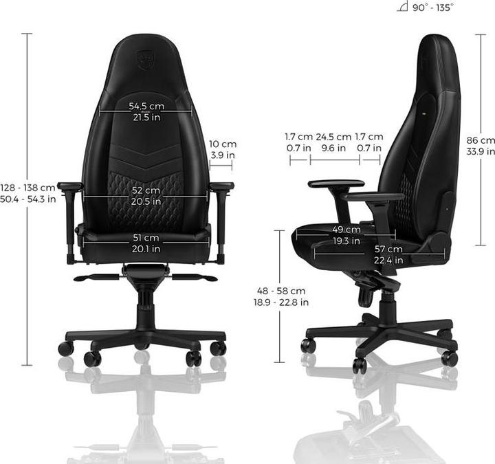 Produktbild noblechairs ICON Echtleder