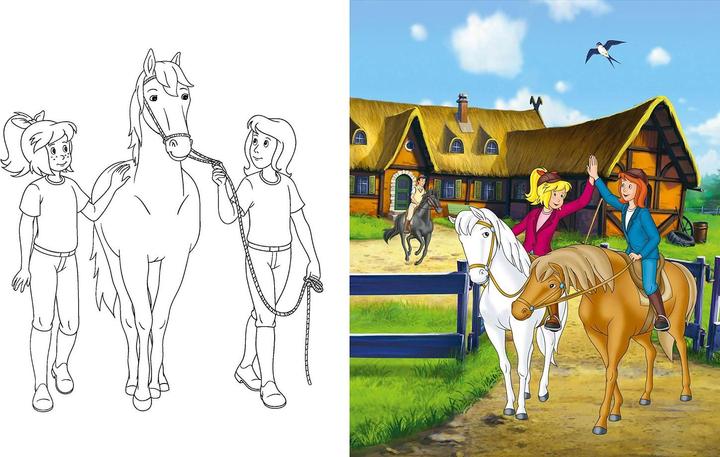 Image du produit Bibi & Tina - Mein pferdestarkes Kritzel-Kratzel-Buch