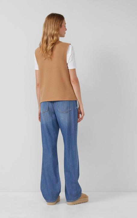 Produktbild s.Oliver Sweatshirt Ärmelloses Sweatshirt mit geripptem Stehkragen (42)