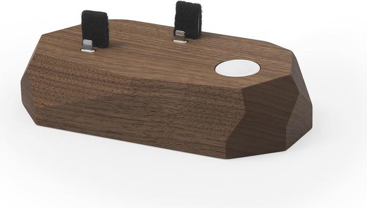 Oakywood Triple Dock - Wooden docking station for three devices - 2 x USB-C