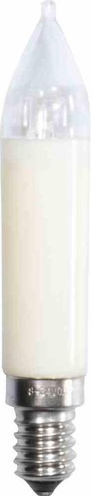 Rotpfeil Schaftkerze mit 2 LED E14 warmweiss 8 - 34 V, warm-weiss/klar für 7-30-tlg. Lichterketten (30 x)