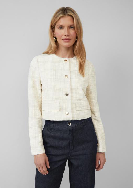 Produktbild S.Oliver Indoor-Jacke Eleganter Bouclé-Blouson mit Glitzergarn (46)
