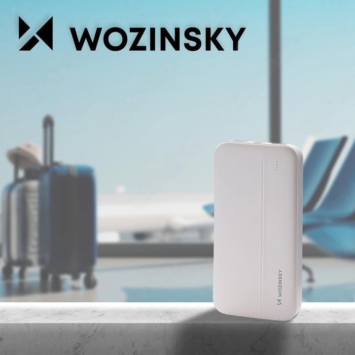 Immagine prodotto Wozinsky powerbank Li-Po 10000mAh 2 x USB bianco (WPBWE1) (10000 mAh, 10 W, 37 Wh)