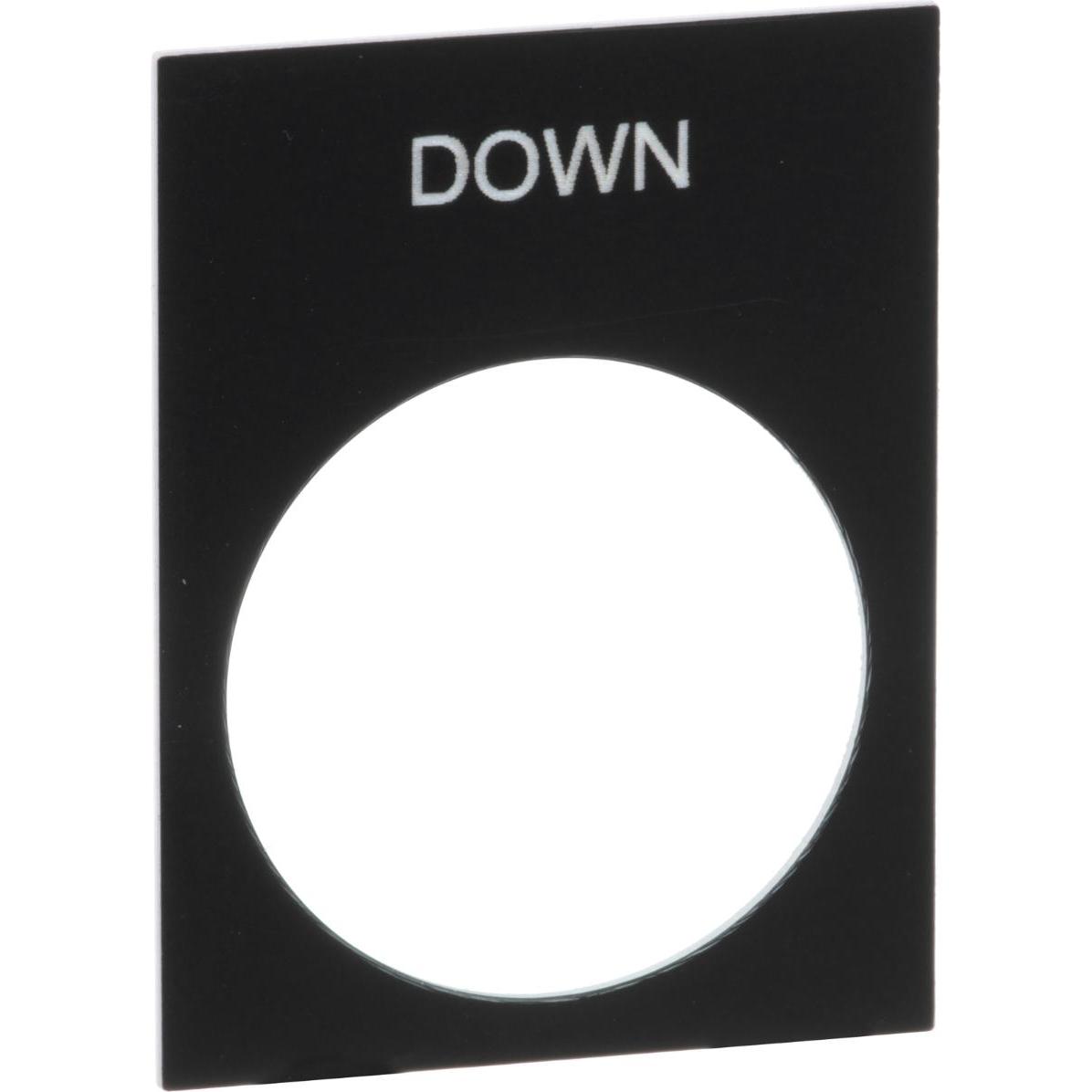 10x Schneider Electric Push Button Nameplate:  DOWN ZA2 and ZB2, Taster + Schalter