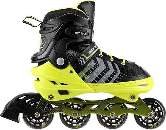 Produktbild Nils Rolki Extreme NH18192 4w1 CZARNO-ZIELONY ROZM.L(39-43) ŁYŻWOROLKI Z WYM. PŁ. HOKEJOWĄ EXTR (39, 40, 41, 42, 43)