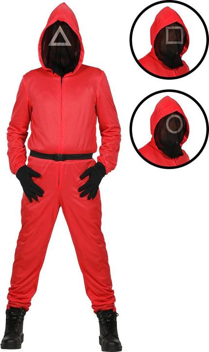 Produktbild Metamorph Kinder Squid Game Aufseher Overall & Maske - Fasching (128)