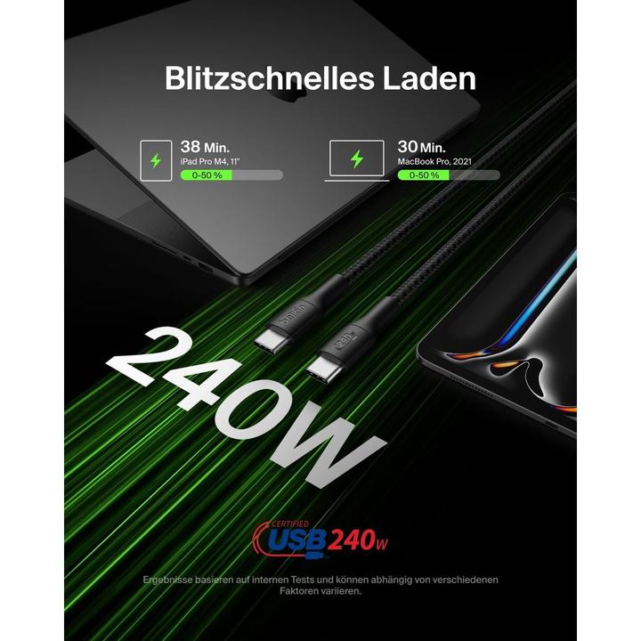 Produktbild Belkin USB C — USB C (3 m, USB 2.0, 240 W)