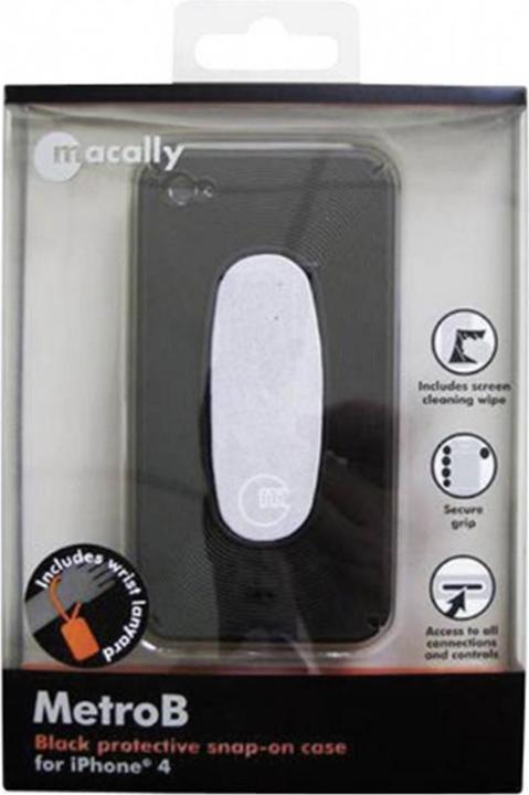 Produktbild Macally MetroB Snap on Etui für iPhone 4/4S Schwarz (Apple iPhone 4)
