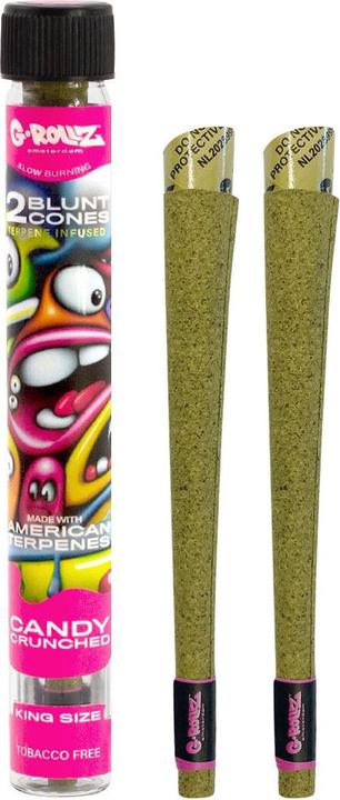 G-Rollz Terpene Infused Blunt Cones Candy Crunched 2pcs