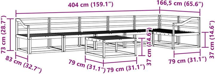 Produktbild vidaXL Outdoor-Sofa