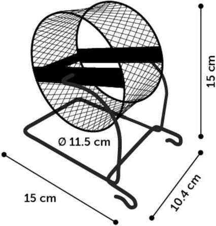 Produktbild Flamingo Exercise wheel for hamsters and mice, S - (540058512656)
