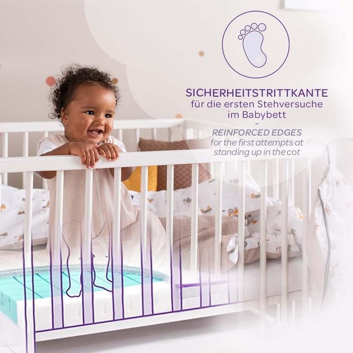 Produktbild Träumeland Babymatras mit Air Flow Comfort, Staprand, Öko-Tex 100 zertifiziert und wasbarer Hülse