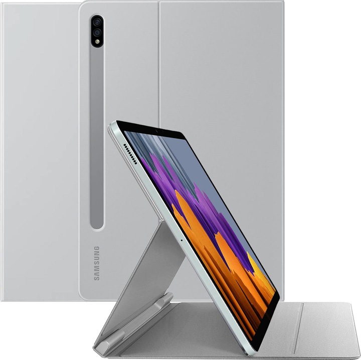 Actual product image Samsung Tab S7 Book Cover Light Gray (Galaxy Tab S7 11.0 (2020), Galaxy Tab S8)