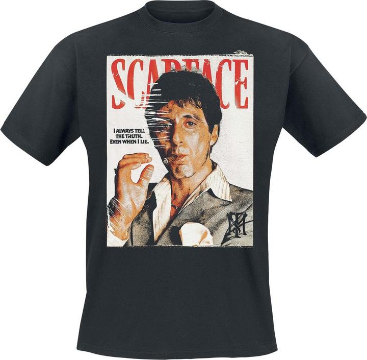 Produktbild Merchcode Scarface Magazine Cover Oversize Tee - 210166 (S)