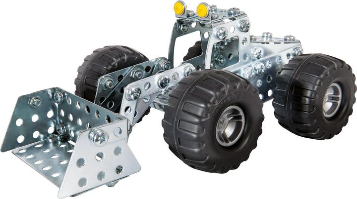 Produktbild Eitech C84 Metallbaukasten - Radlader, Modellfahrzeug mit 200 Bauteilen, Baustellenfahrzeug Modellba