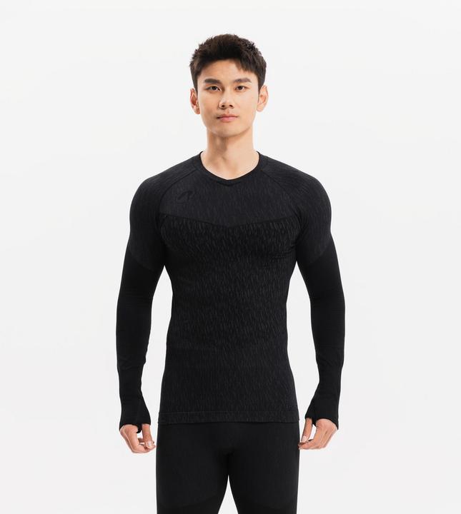 Kipsta Camicia funzionale a maniche lunghe da donna/uomo - Keepdry nero