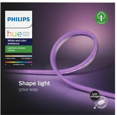 Produktbild Philips Hue LED Stripe Lightstrip Outdoor (DE Stecker) (Mehrfarbig, 200 cm, Outdoor)