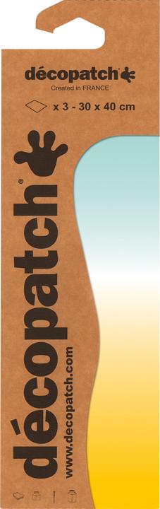 Actual product image Décopatch Colour gradient" paper, 3 pieces (30 x 40 cm)