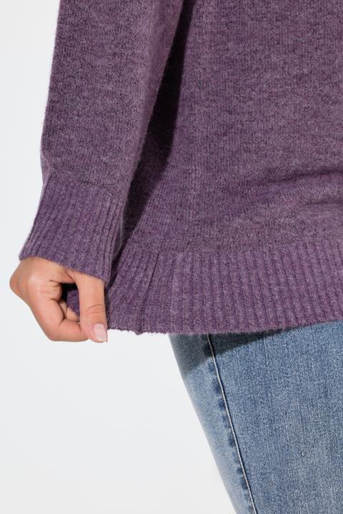 Produktbild Ulla Popken Norweger-Pullover, Rundhals, Raglan-Langarm (56)