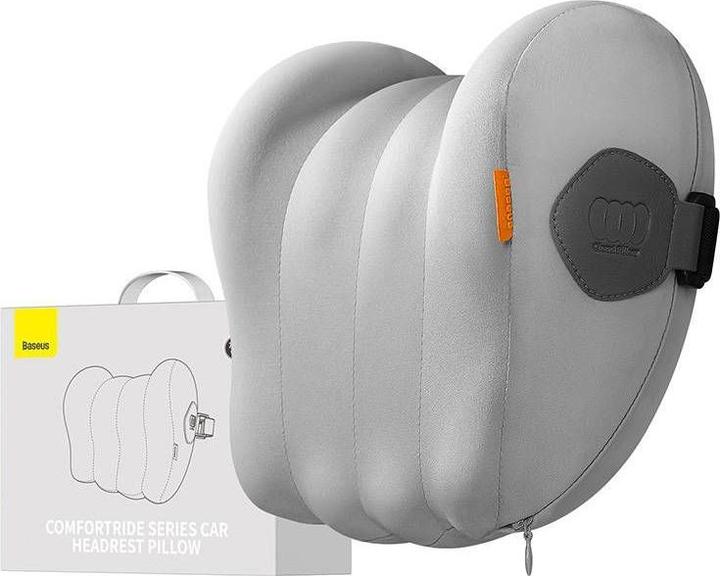 Actual product image Baseus Car Headrest Mounted Pillow Comfort Ride (Grey)