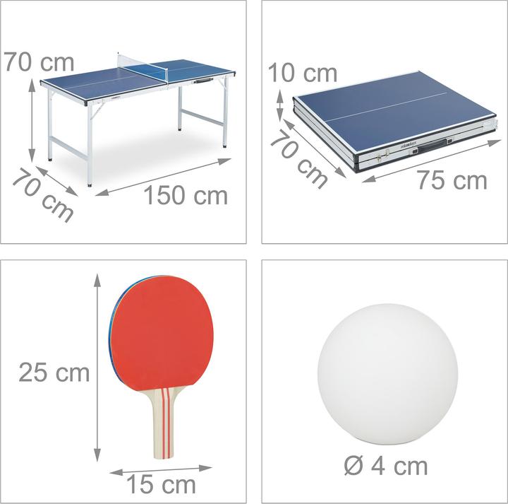 Immagine prodotto Relaxdays Tavolo ping-pong
