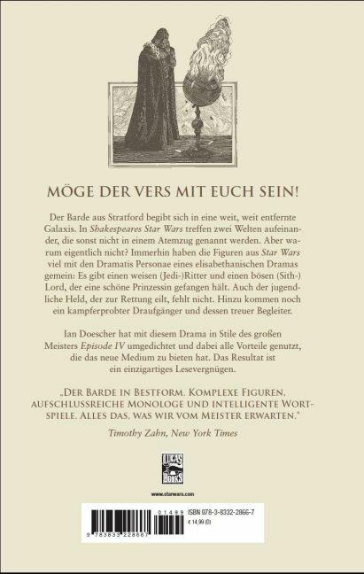 Nährwerte und Zutaten Panini William Shakespeares Star Wars. Fürwahr, eine neue Hoffnung (Deutsch, Ian Doescher, 2014)