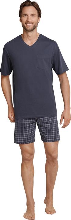 Produktbild Schiesser kurzer Pyjama Shorty Schlafanzug 100% Baumwolle | auch in Übergrössen (62)