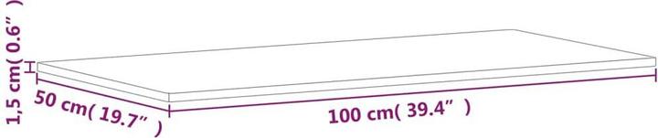 Actual product image vidaXL Waschtischplatte