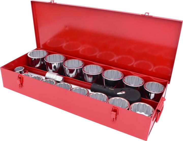 KS Tools Set di prese 1", 22 parti, reversibile