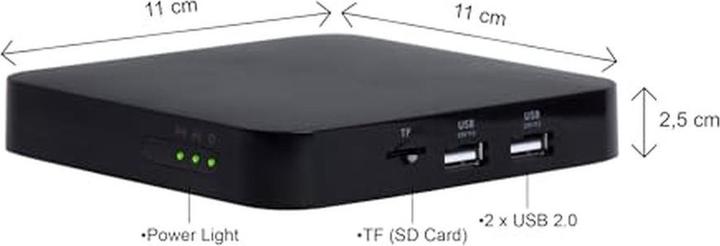 Actual product image Qviart OG2 4K LINUX UHD 2160P H.265 OTT Middleware and Media Box