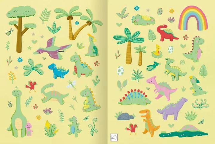 Produktbild Stickerheft, Metallic - Dinosaurier (350 Sticker)