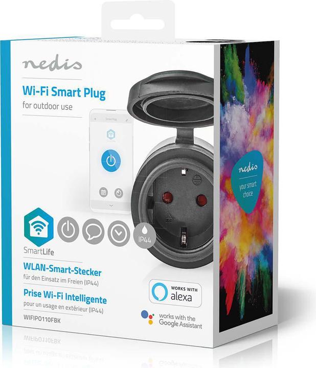 Actual product image Nedis SmartLife Smart Plug (WIFIPO110FBK) - Black