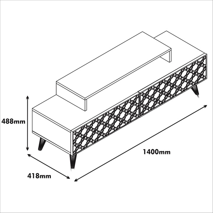 Immagine prodotto Hanah Home Duke (140 x 37 x 49 cm)