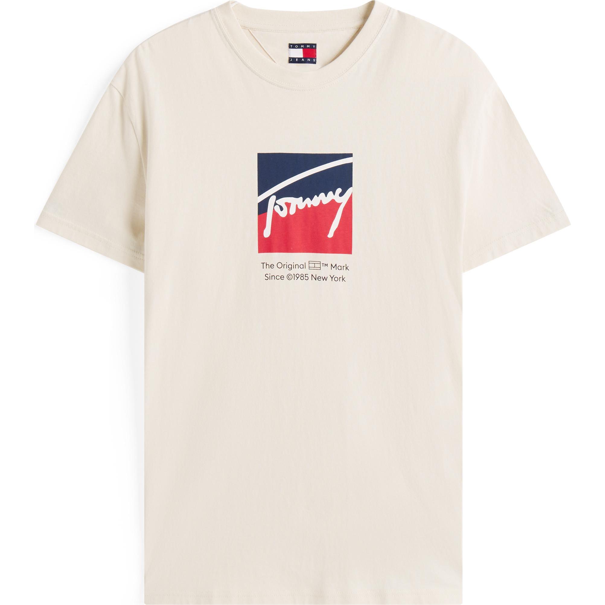 Tommy Jeans, Uomini, Maglietta, Tjm Reg Rwb Dna Tee, Beige, (L)