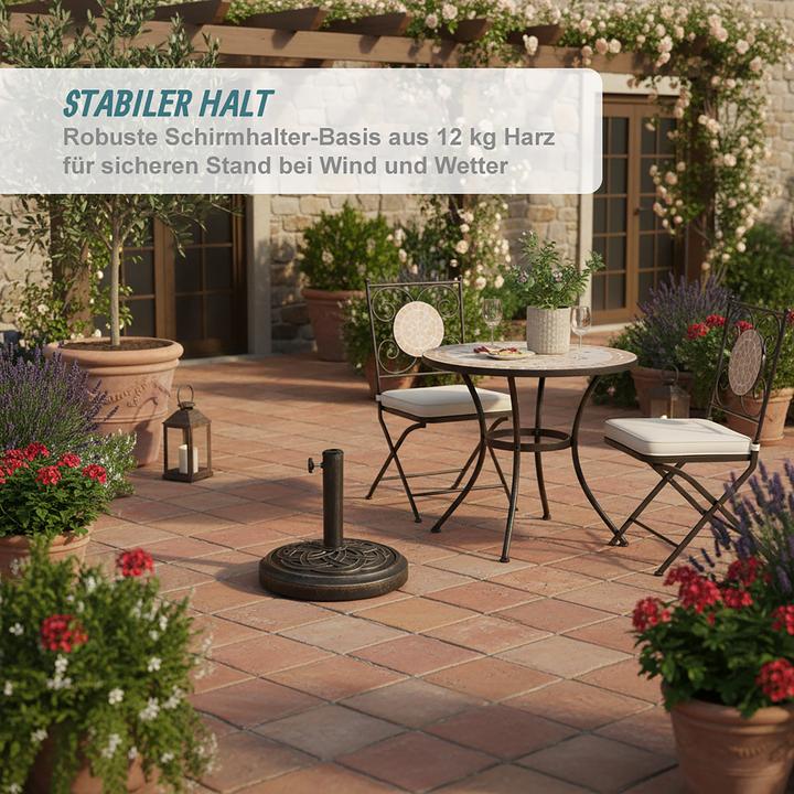 Actual product image Relaxdays parasol stand