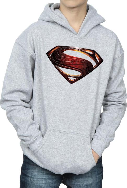 Actual product image Boys Justice League Movie Superman Emblem Hoodie (152, 158)