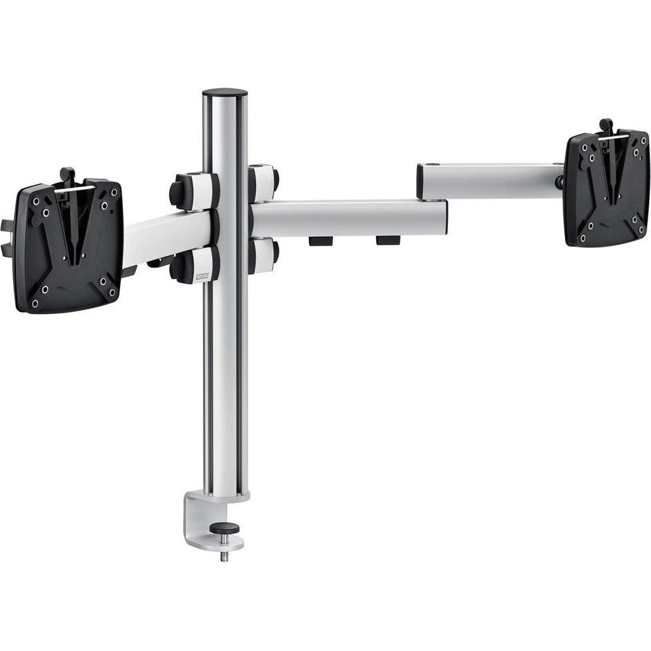 Thumbnail - Novus Mehrplatzsystem Set TSS Duo 450 (Tisch), Monitor Halterung, Silber