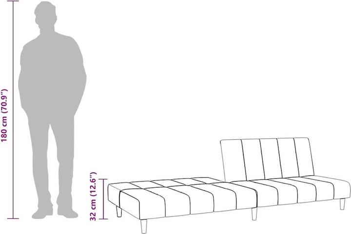 Produktbild vidaXL Schlafsofa (2-Sitzer)