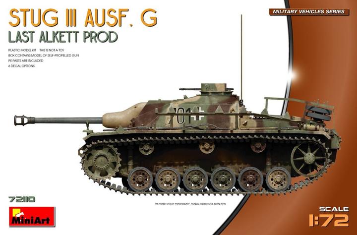 Actual product image Mini art 1:72 StuG III Ausf.G Let. Allket Prod.