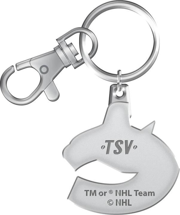 Actual product image Inglasco Vancouver Canucks NHL Logo Keyring