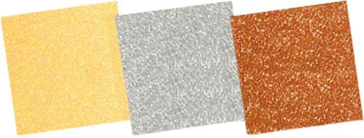 Produktbild Ursus Faltblätter Metallic 130g/qm 10x10cm VE=100 Blatt 3 Farben (130 g/m², 100 x)