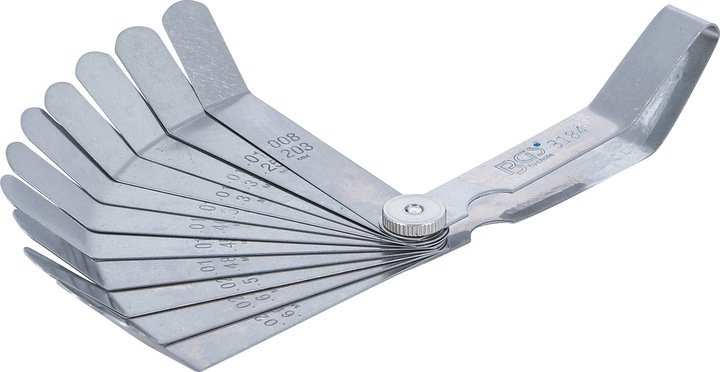 Actual product image BGS Präzisions-Fühlerlehren, gebogen | 12 Blatt (10 cm)