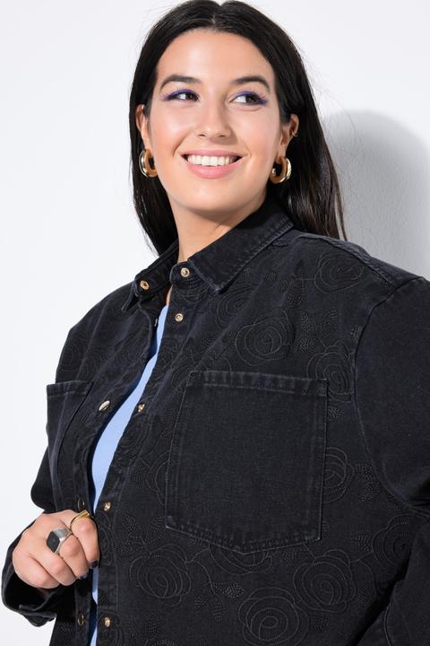 Immagine prodotto Studio Untold Camicia di jeans dal taglio oversize con ricami (58, 60)